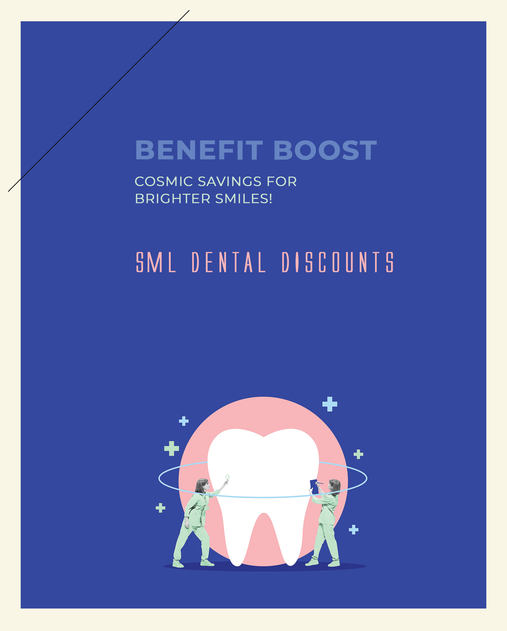 BB SML Dental Discount Hero Image - Cosmic Savings for Brighter Smiles