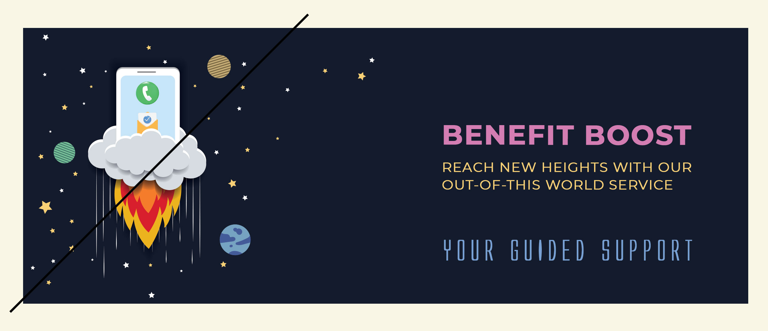 Rocket phone with email and call button
