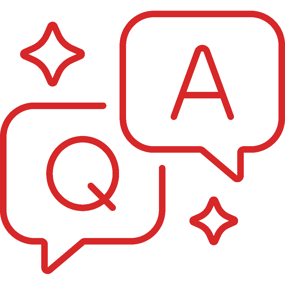 FAQs Icon - q and a