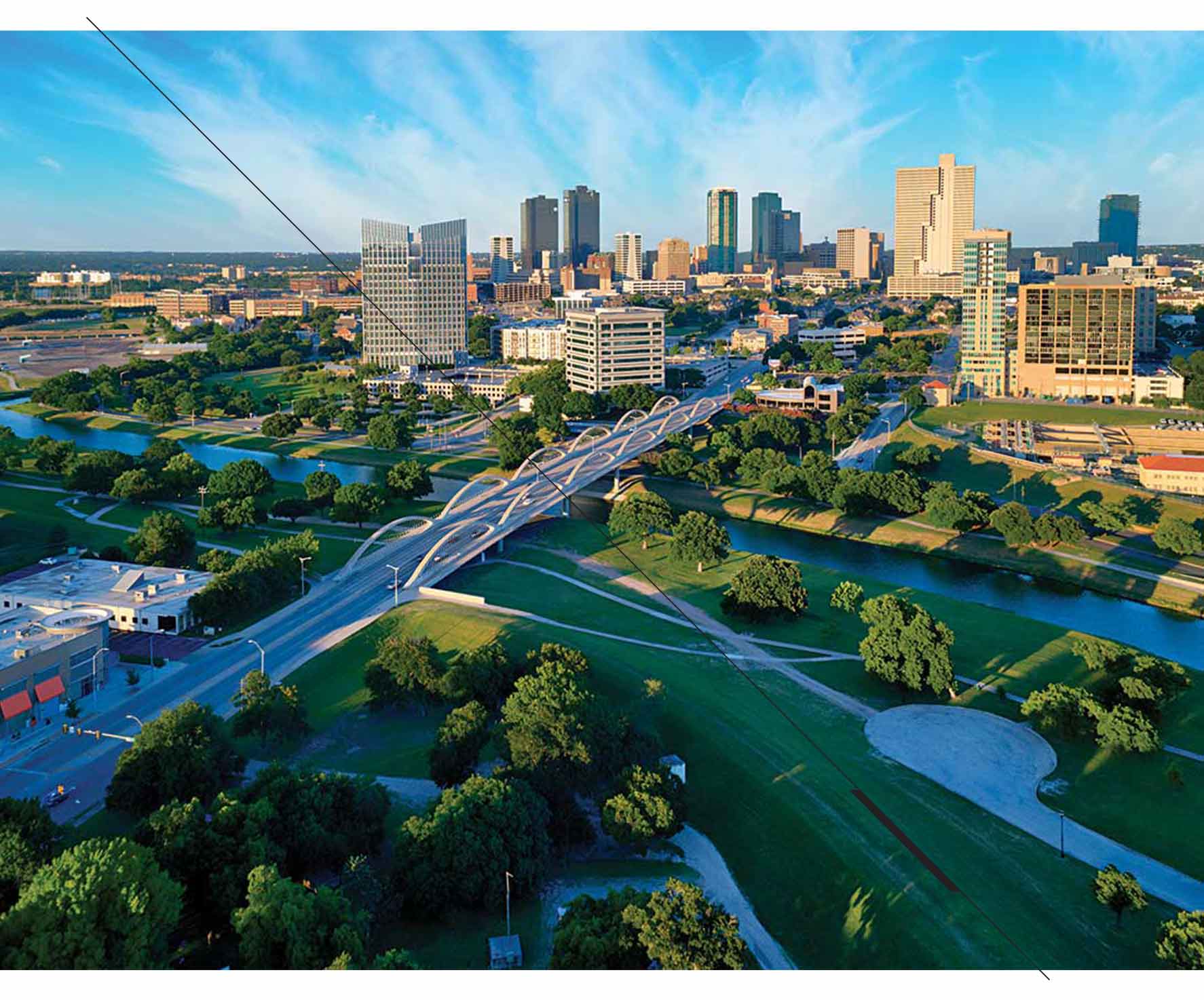 Fort Worth TX City Skyline
