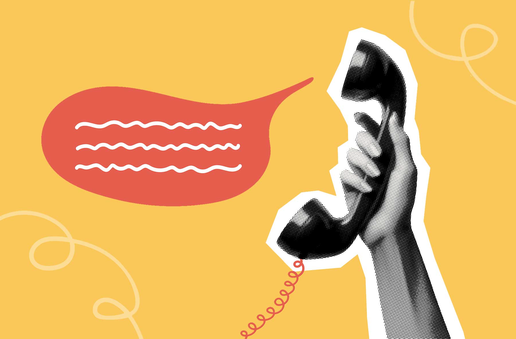 phone and people illustration