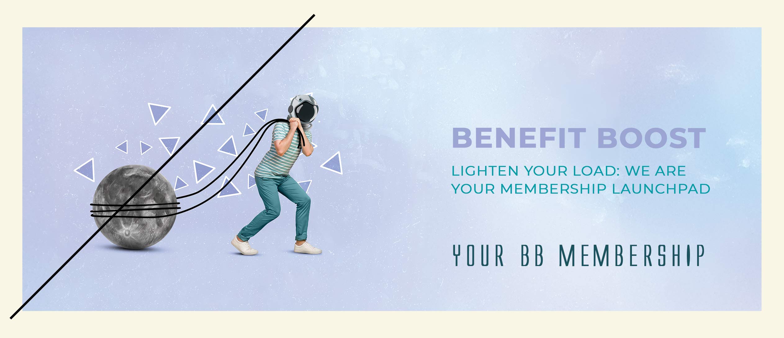 astronaut dragging planet - Lighten Your Load: We are Your membership Launchpad