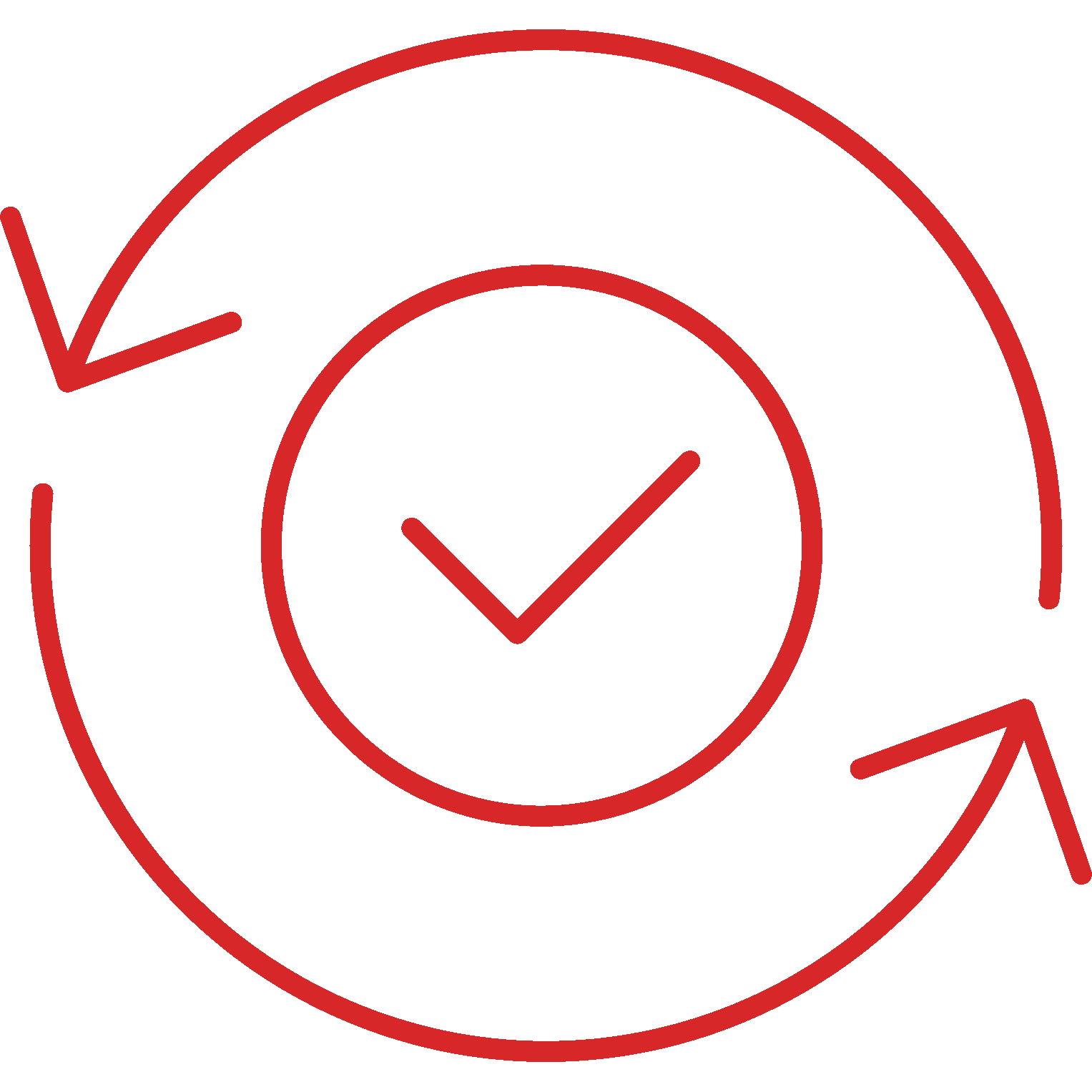 Privacy Overview Icon - arrows going both ways and checkmark
