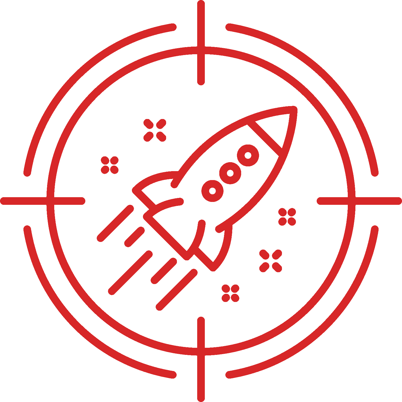 Scope Icon - cross hairs and rocket