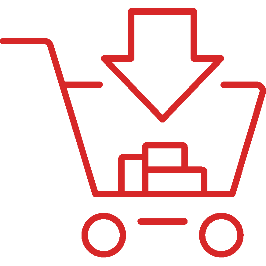 Enroll in BB Icon - shopping cart with arrow