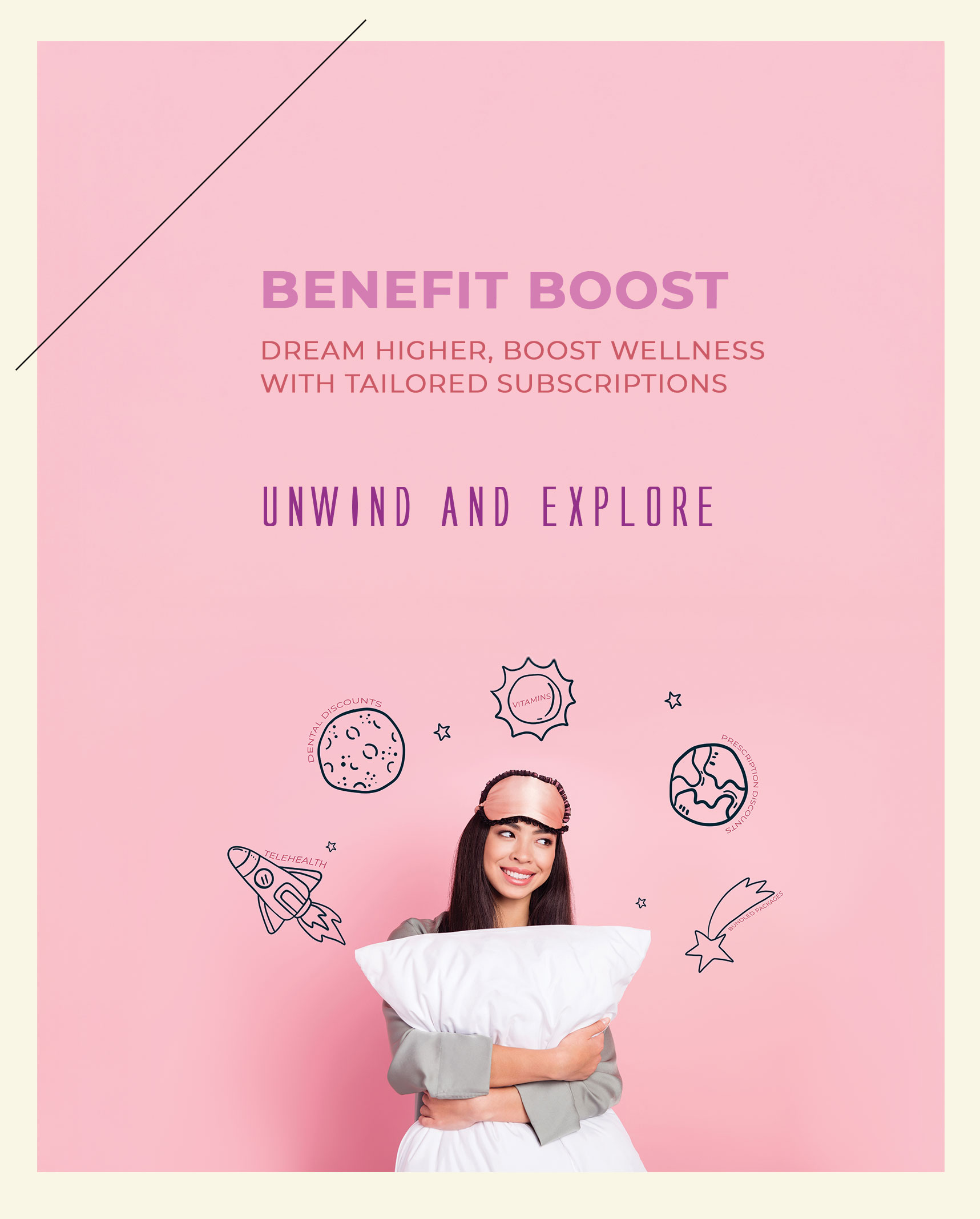 Subscription Page Hero Image - dream higher, boost wellness