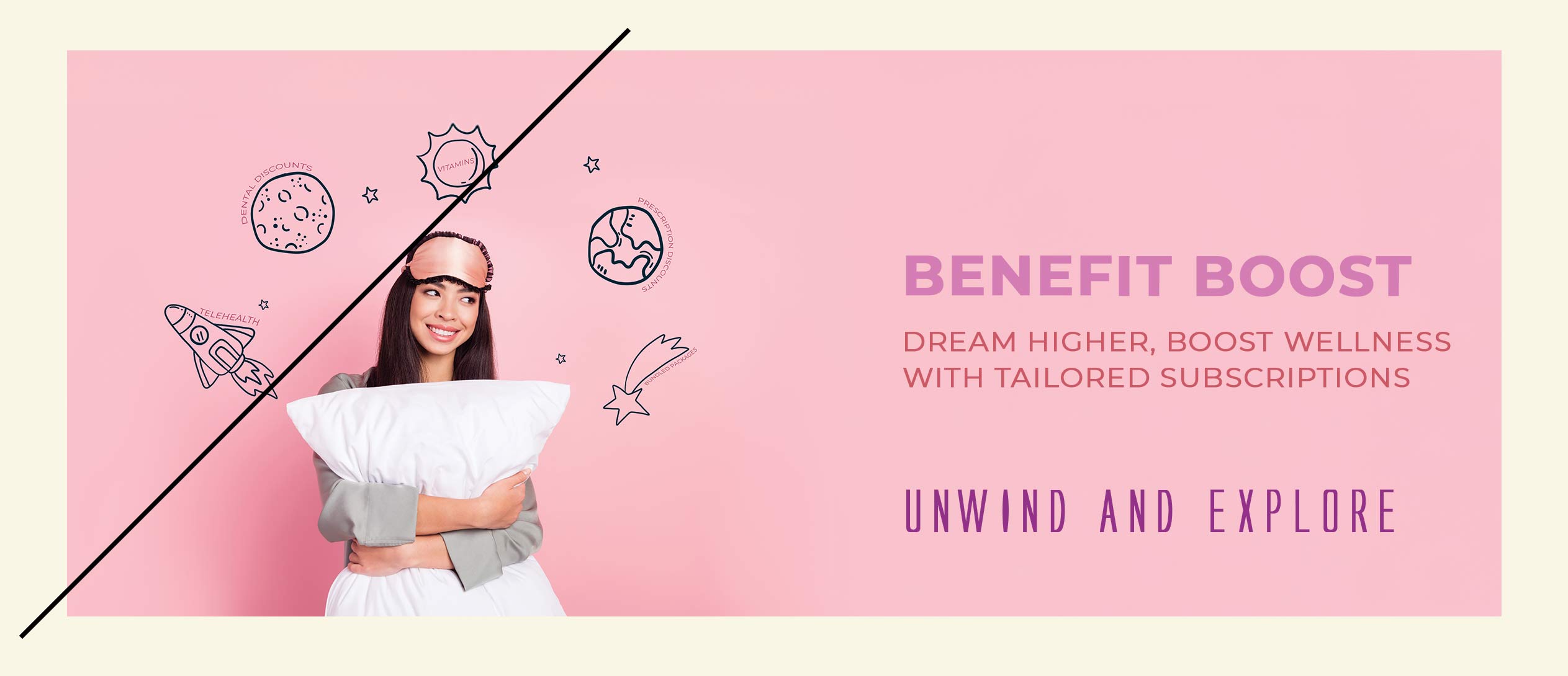 Subscription Page Hero Image - dream higher, boost wellness