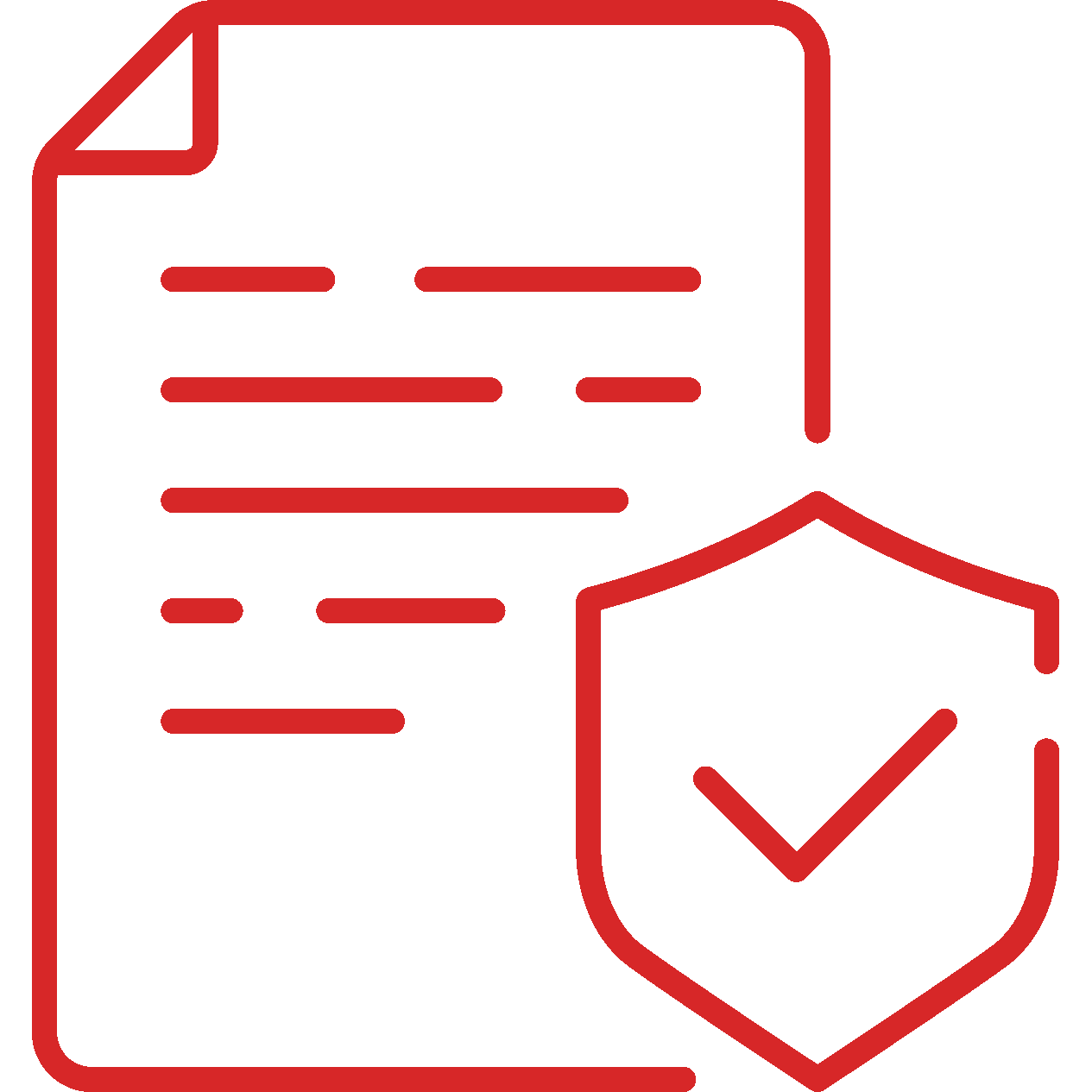 Conditions & Revisions Icon - paper with check