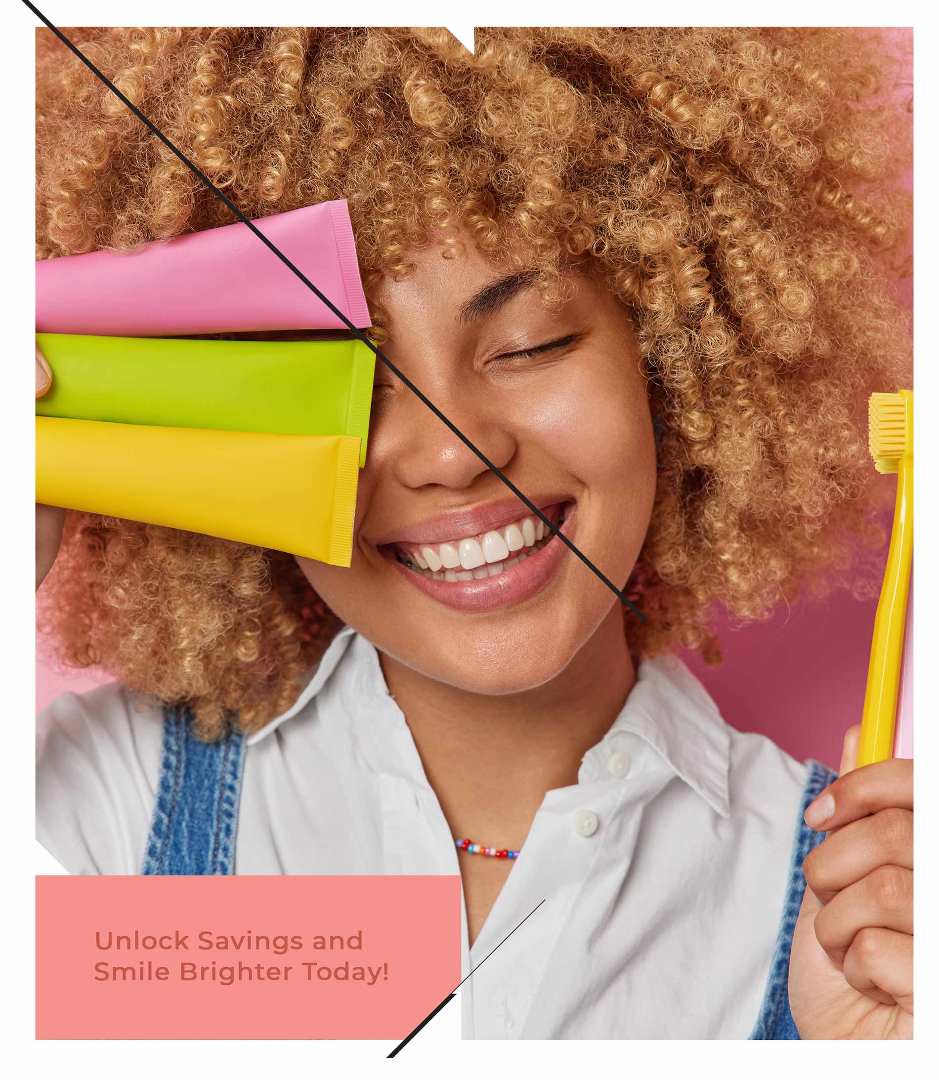 Unlock Savings and Smile Brighter Today - girl with toothbrush and toothpaste