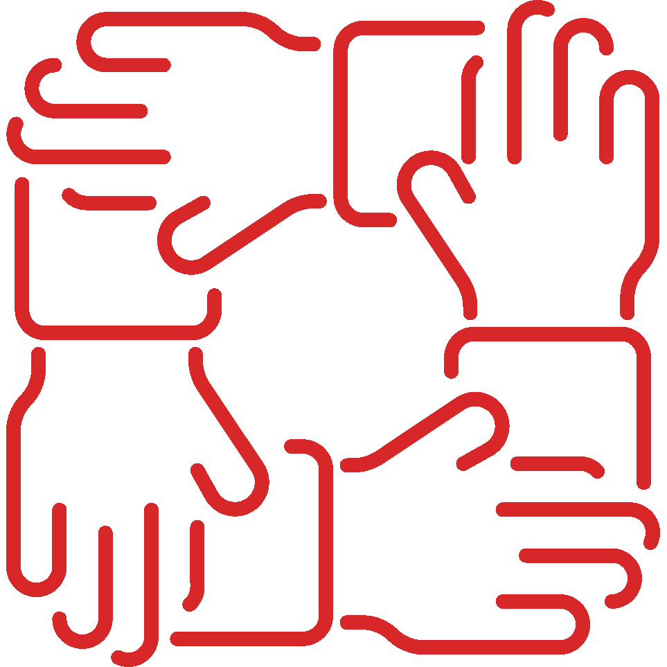 Cornerstone of Trust - hands together to form square
