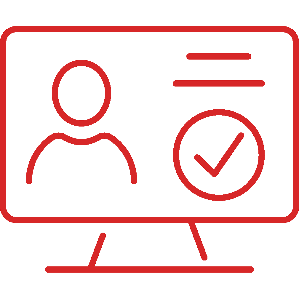 Data Protection and Regulatory Compliance - computer with data with checkmark