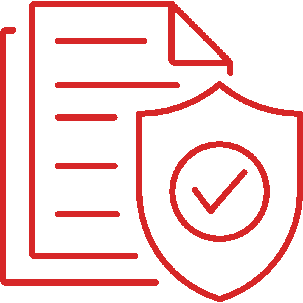 Other Liability Disclaimers- multiple papers with shield and checkmark
