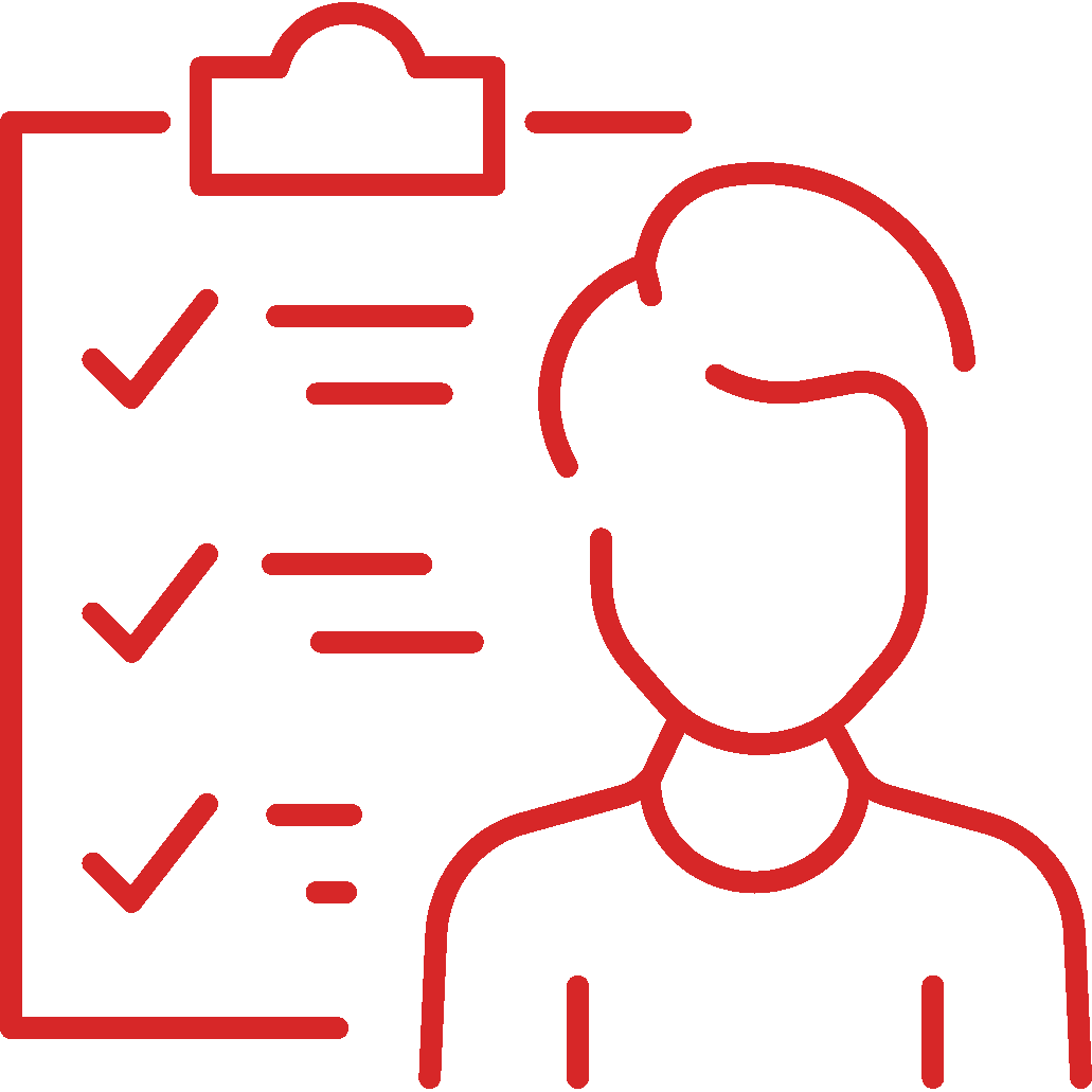 Third Party Disclaimers- person with paper and checked items